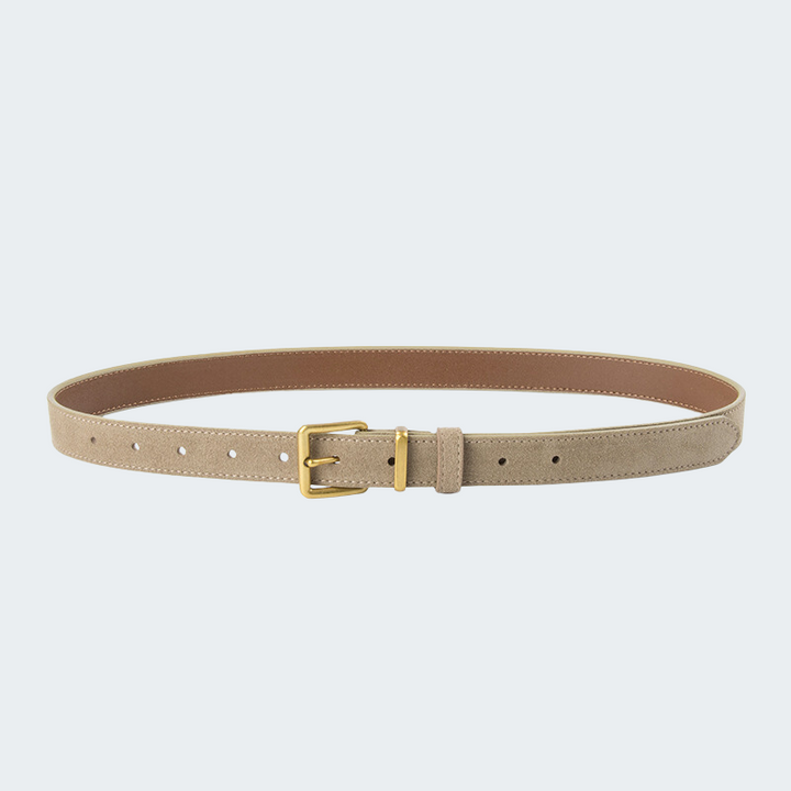 Imitation suede belt