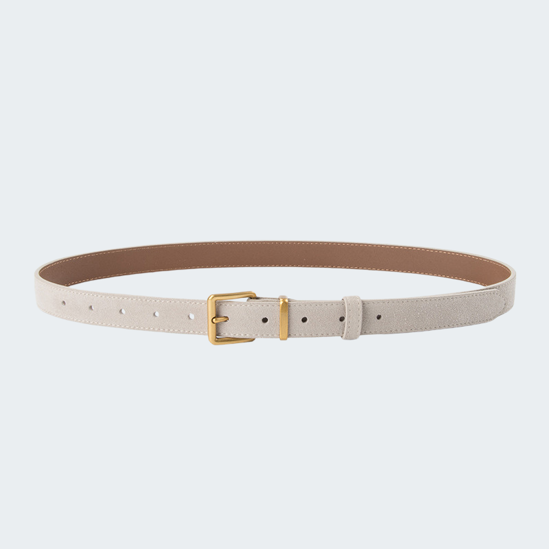 Imitation suede belt