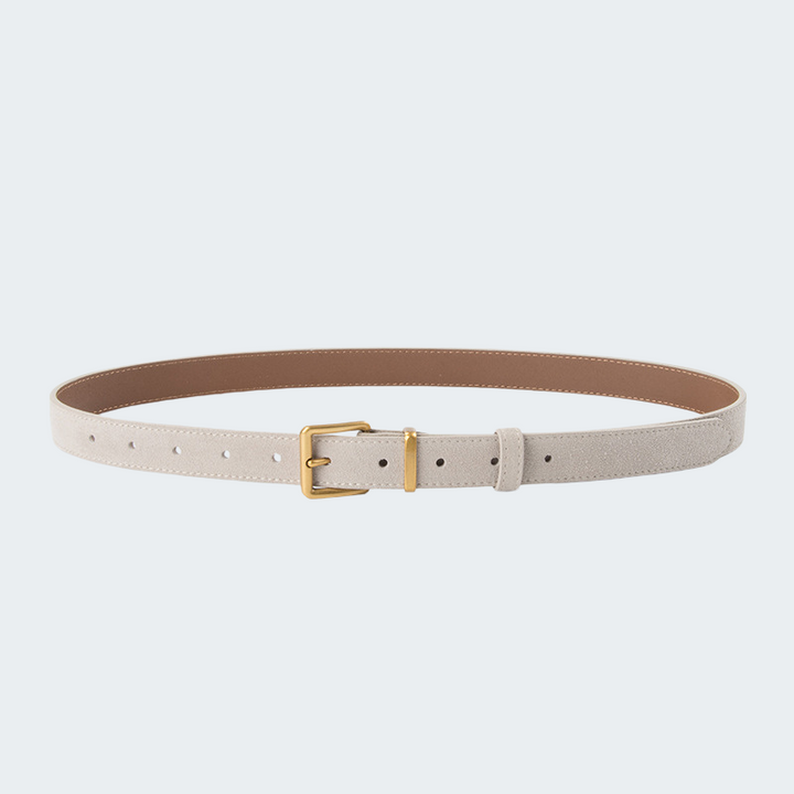 Imitation suede belt