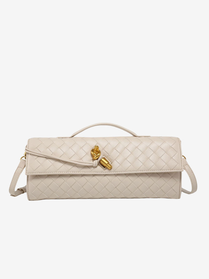 Woven clutch bag