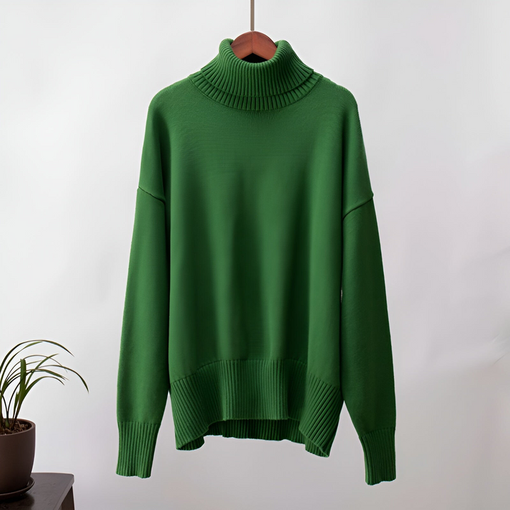 Classic soft plain turtleneck