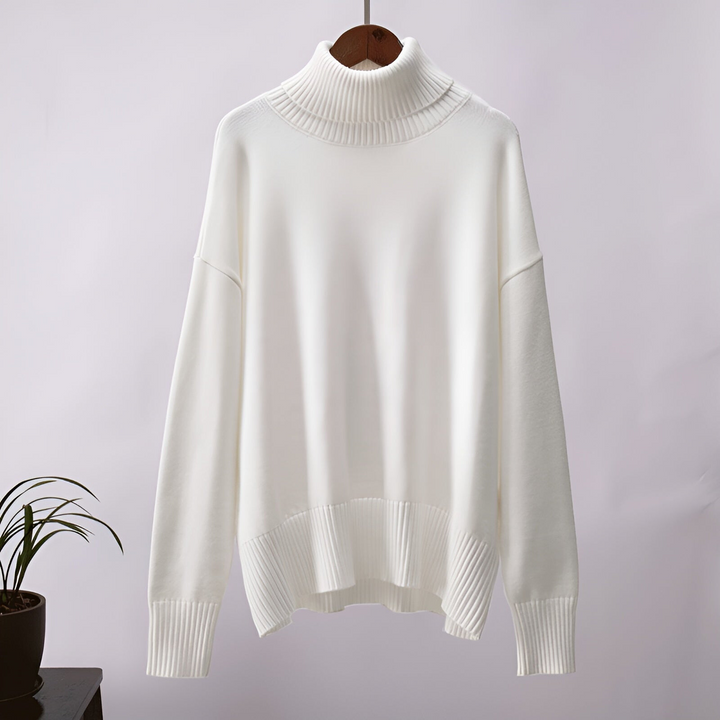 Classic soft plain turtleneck