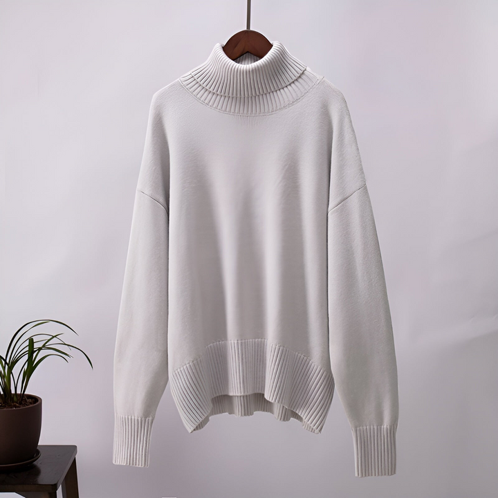 Classic soft plain turtleneck