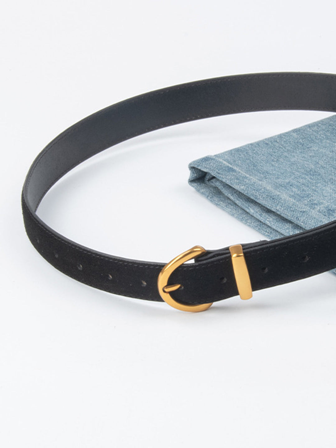 Soft-Buckle Leather Belt