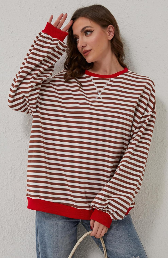 Oversized Striped Jumper