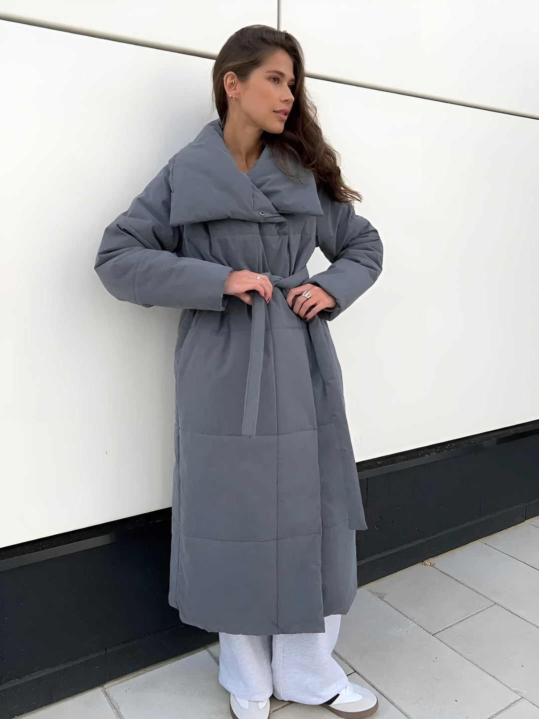 Long puffer coat