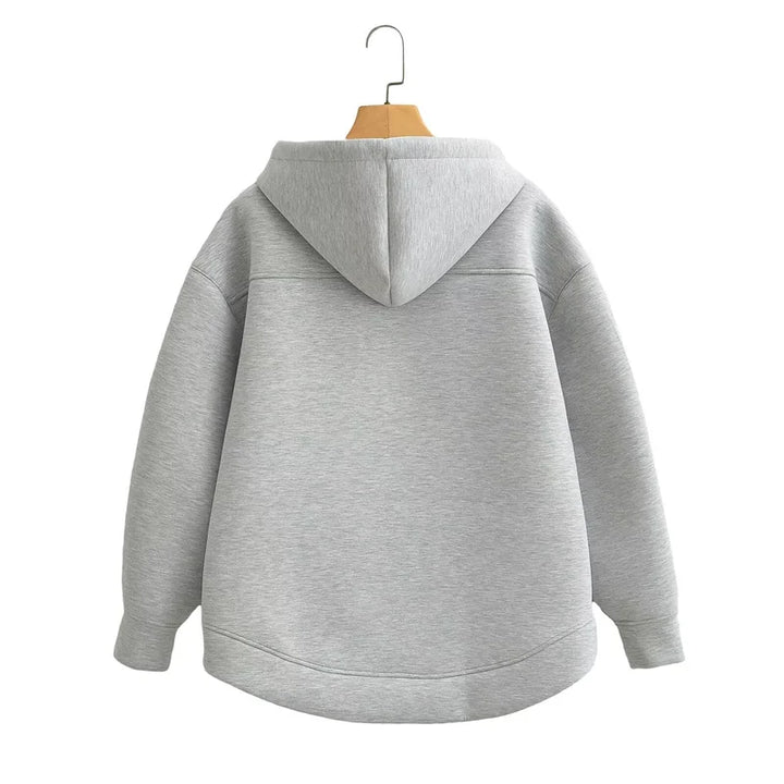 Oversized zipper hoodie