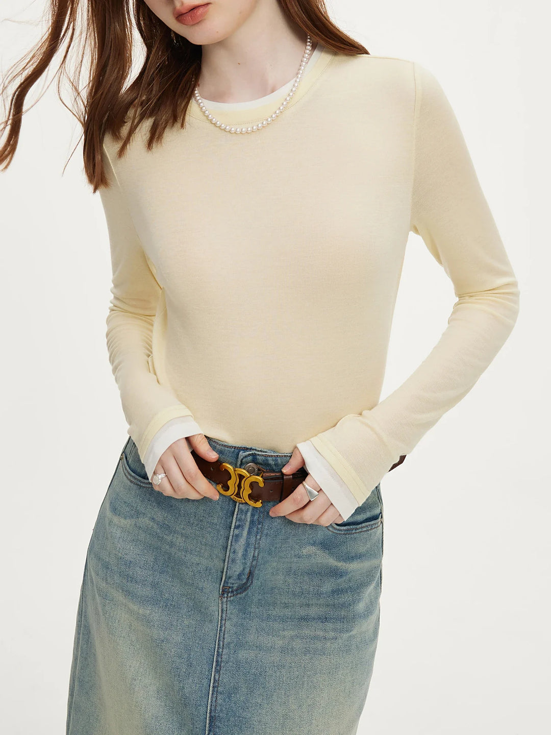 Soft winter long sleeve jumper