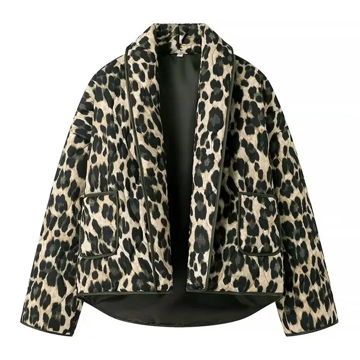 Vintage trendy leopard jacket