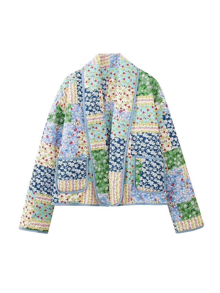 Cotton elegant flower jacket