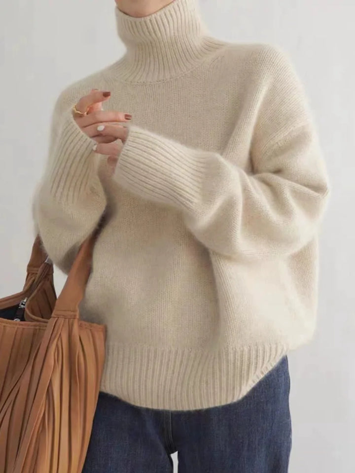 Soft high turtleneck