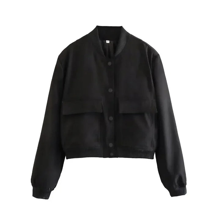 Baseball bomber jacket with pocket