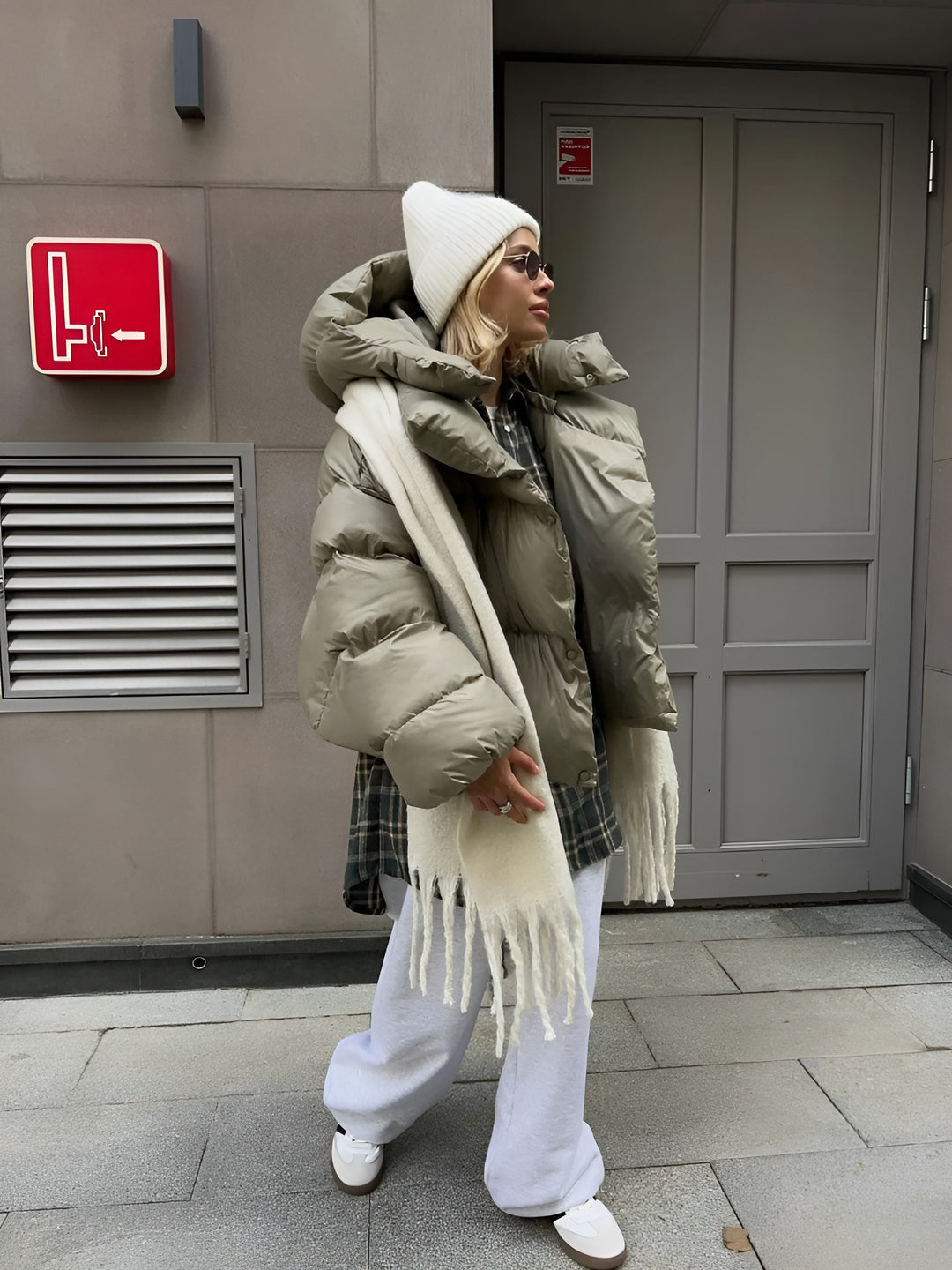 Oversized puffer coat