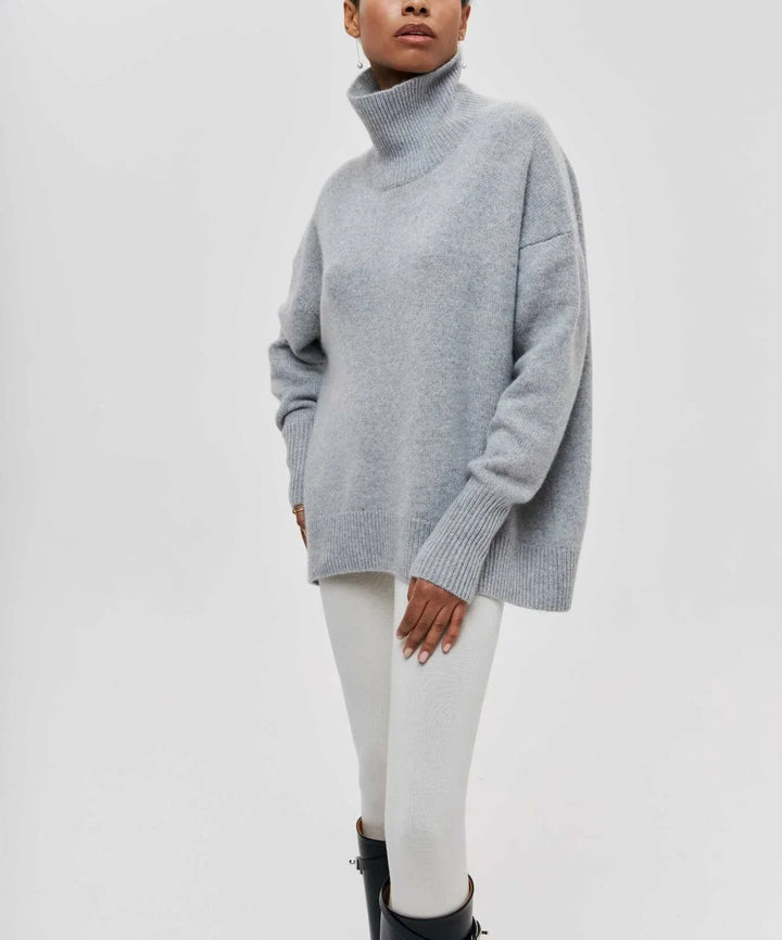 Oversized turtleneck jumper