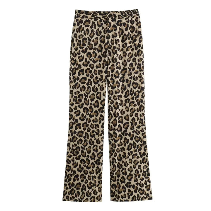 Leopard all-over jeans