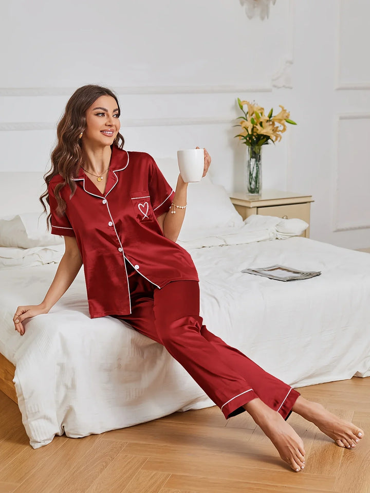 Silk pyjamas set