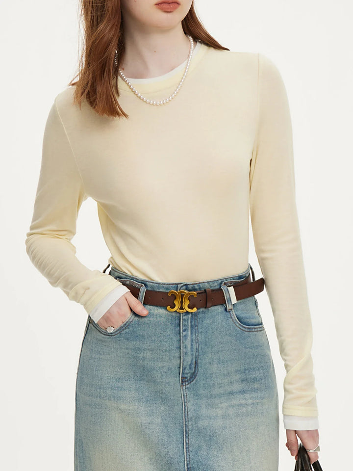 Soft winter long sleeve jumper