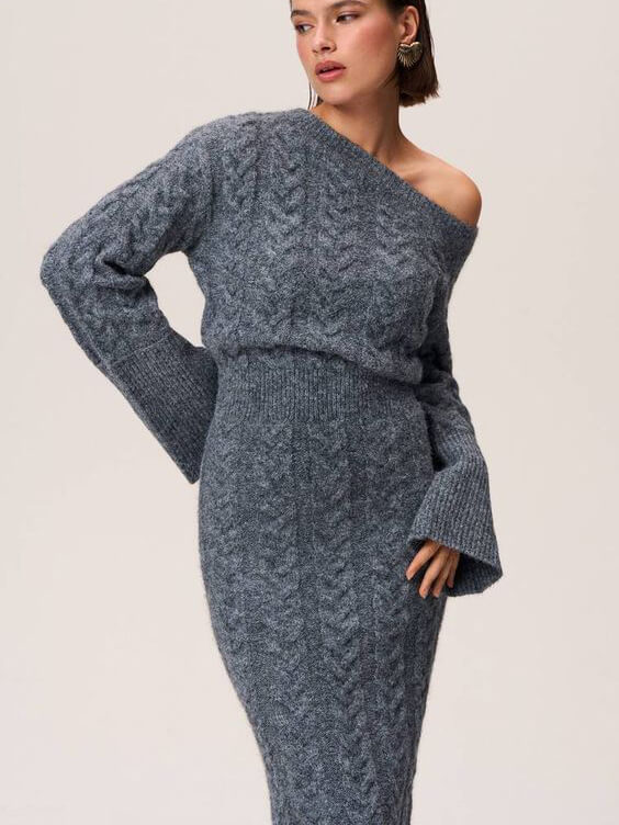 Fay knitted midi dress