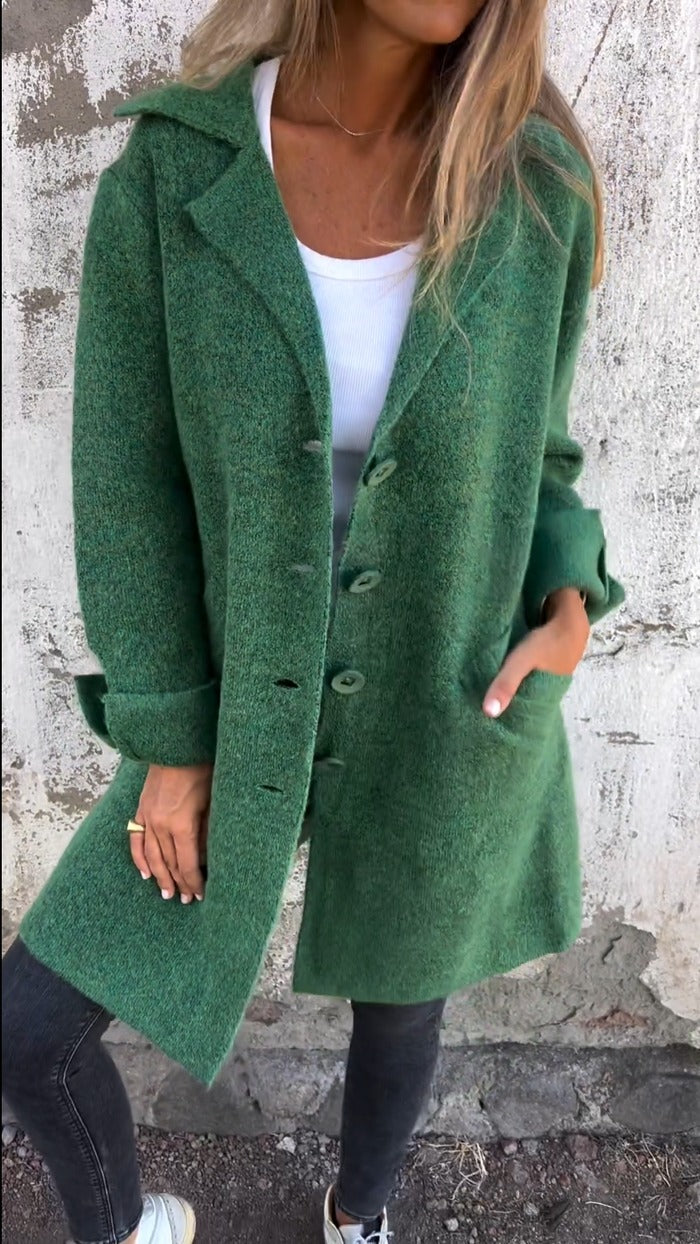 Casual soft long coat