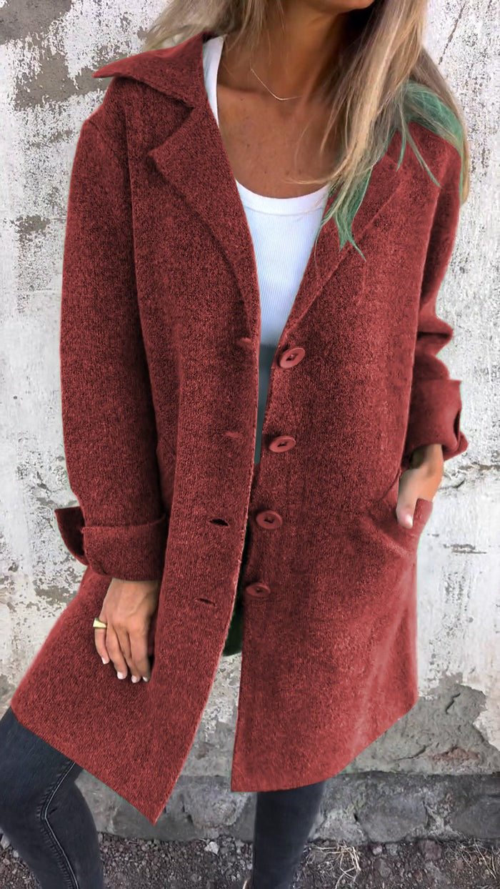 Casual soft long coat