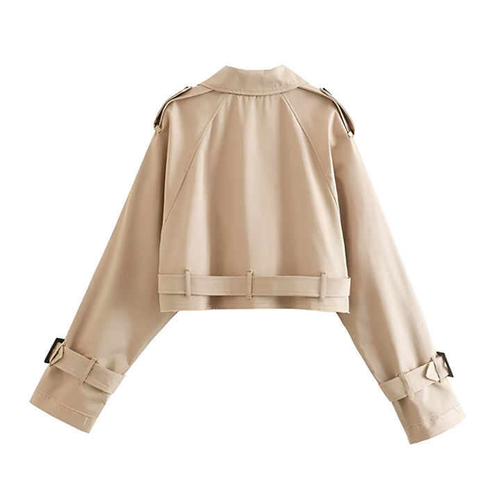 Gemma cropped trench coat