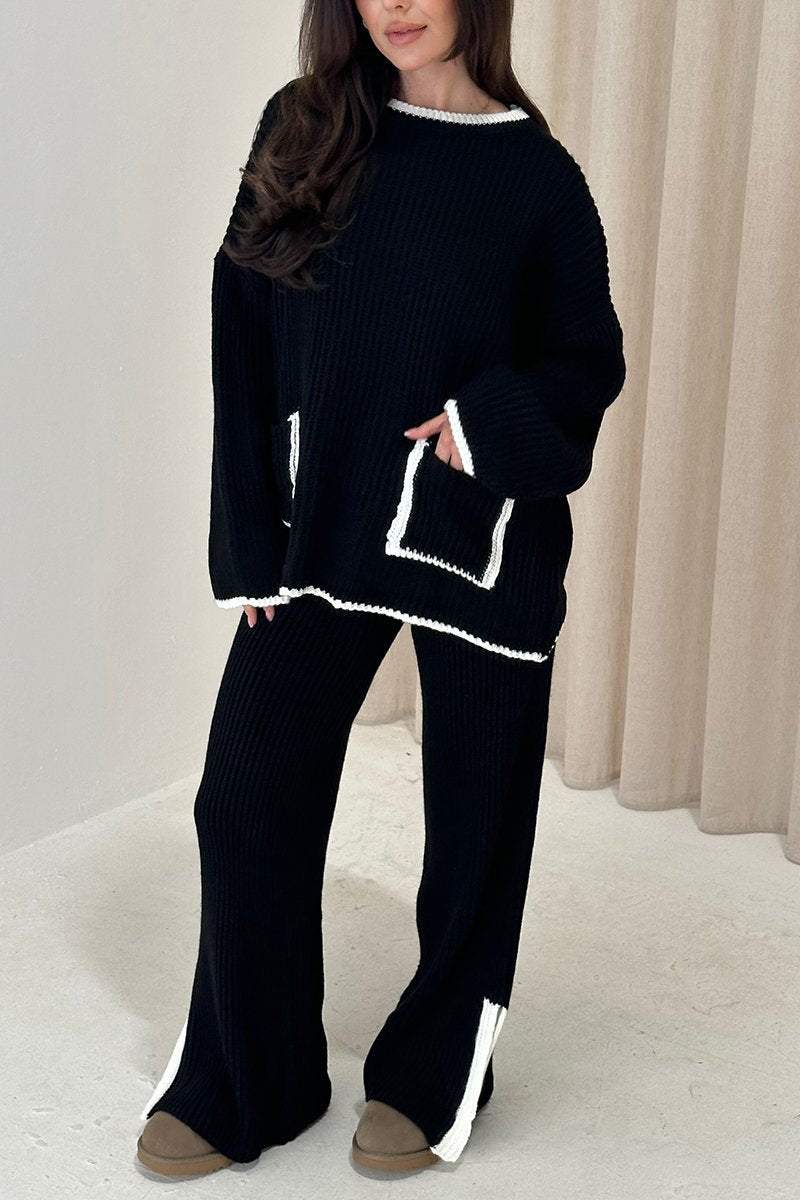 Knitted Detail Loungewear Set