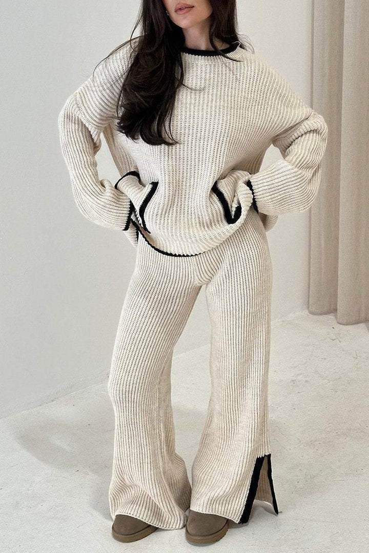 Knitted Detail Loungewear Set