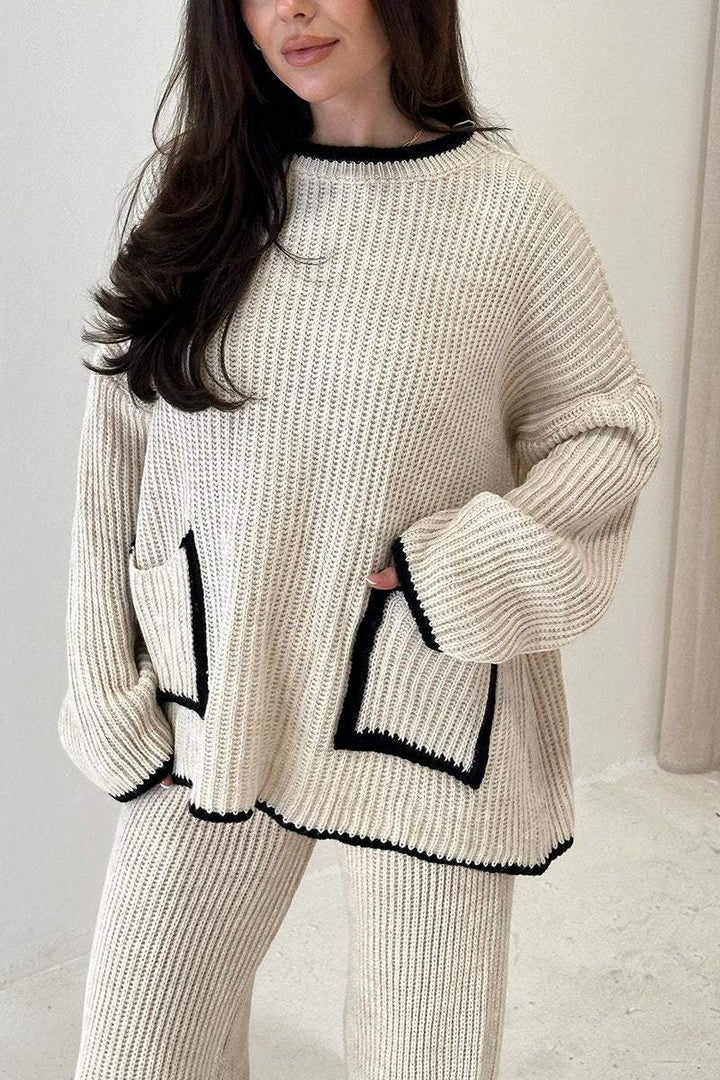 Knitted Detail Loungewear Set