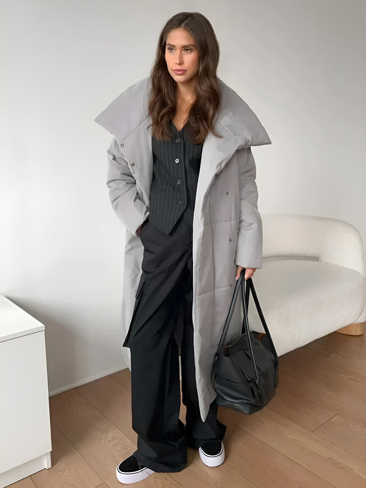 Long puffer coat