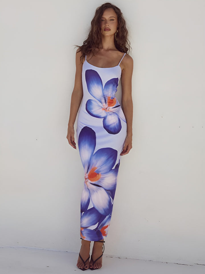 Iris - Floreal Print Long Dress